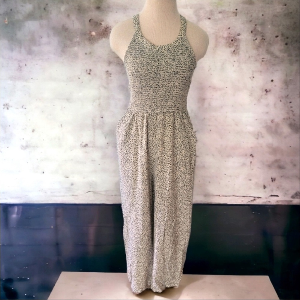 Jessica Simpson leopard sleeveless jumpsuit